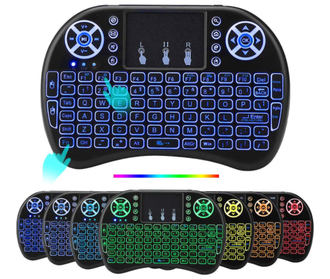 Безпровідна клавіатура з підсвіткою Smart Box MWK08/i8 для Smart TV, фото 1