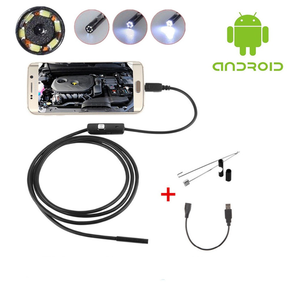 Ендоскоп камера борескоп UKC Endoscope Android and PC 5.5 мм 2 метри