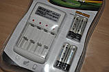 Зарядний пристрій + 4 акумулятори JIABAO-212 AA, фото 3