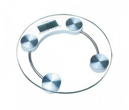 Електронні ваги круглі з термометром MATARIX MX-451A до 180 кг, фото 1