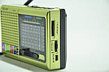 Радіоприймач акумуляторний з USB TF GOLON RX-6622 Olive, фото 5