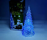 Нічник світильник ялинка Merry Christmas, фото 4