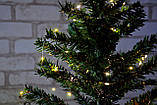 Декоративна новорічна ялинка "Сніжок" 60 см з LED гірляндою на батарейках Warm White, фото 6