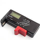 Універсальний цифровий тестер заряду батарей AA, AAA, Крона BT-168D, фото 3