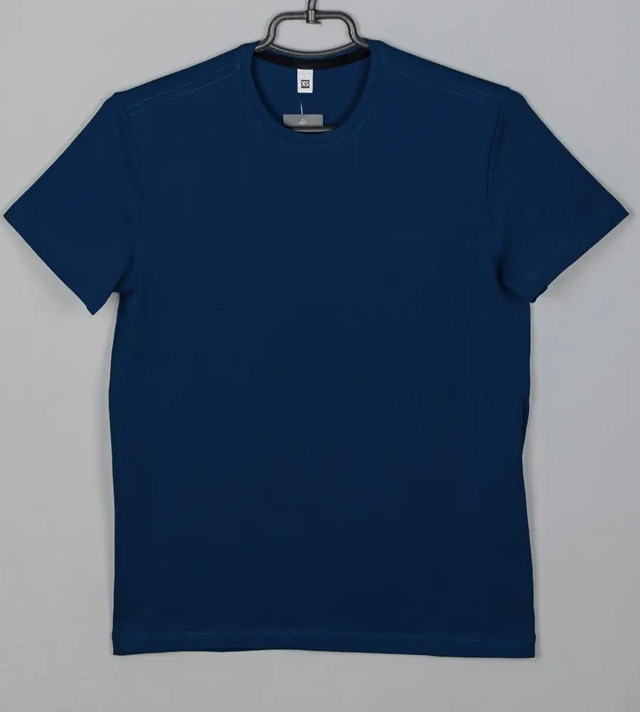 Футболка юніор Однотонна Темно-синій 4300п, S (1шт), фото 1