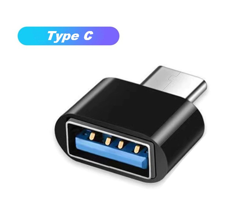 Адаптер перехідник OTG USB Type-C Black, фото 1