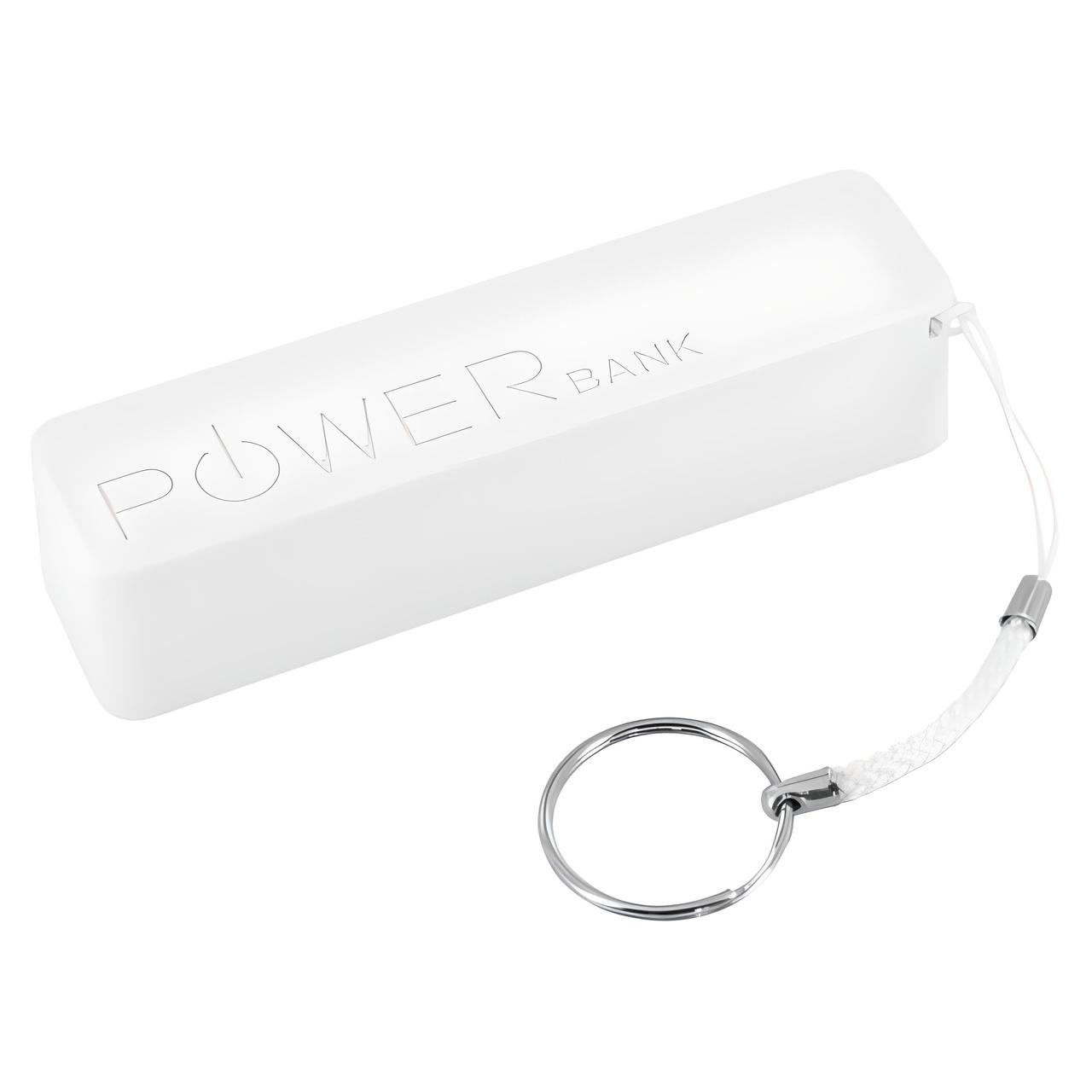 Портативний зовнішній акумулятор брелок UKC Unis Fire 1200 mAh White