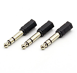 Адаптер Jack 6.3 мм- Jack 3.5 мм Stereo Black, фото 3