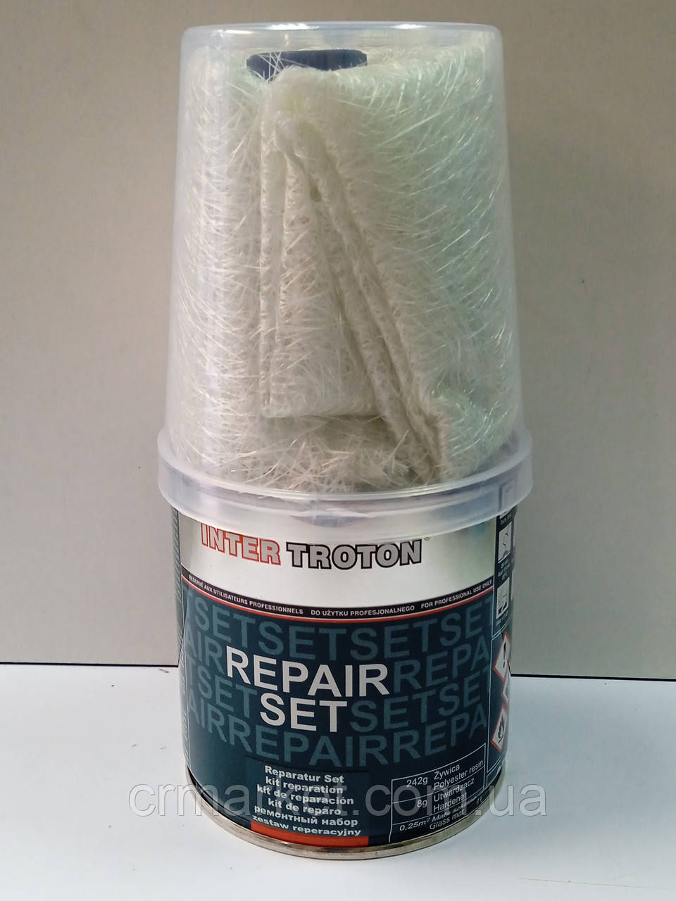 Ремонтний комплект із смоли та скломату "REPAIR SET" (250 г та 0,25 м2), фото 1