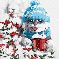 Картина по номерам "Рождественское настроение" Идейка KHO4374 40х40 см, Vse-detyam