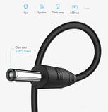 Кабель USB 3.5 x 1.35 mm DC 5V Black, фото 4