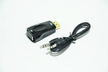 Конвертер перехідник адаптер HDMI to VGA + Jack Audio 3.5мм, фото 5