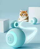 Інтерактивна іграшка м'ячик для котів Pet Gravity Blue, фото 3