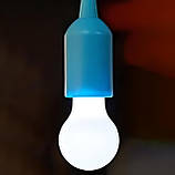 Автономна лампа на батарейках X-Balog Led Hange Lampe Blue, фото 3