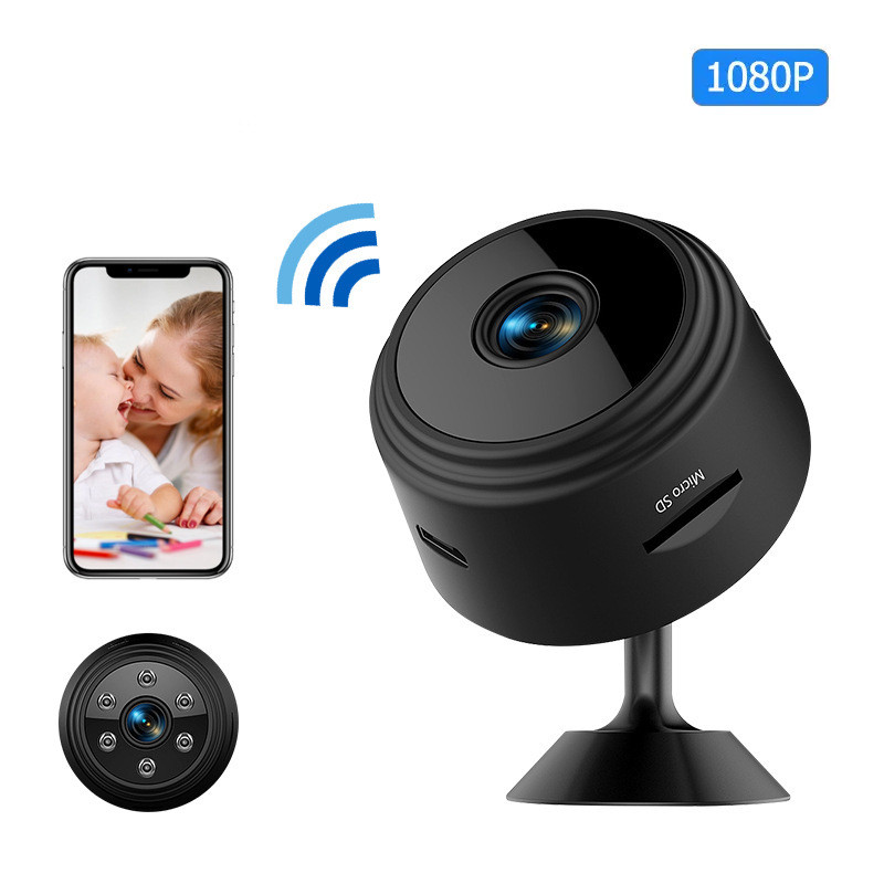 Міні камера з датчиком руху відеореєстратор UKC WiFi 9A Mini Black, фото 1