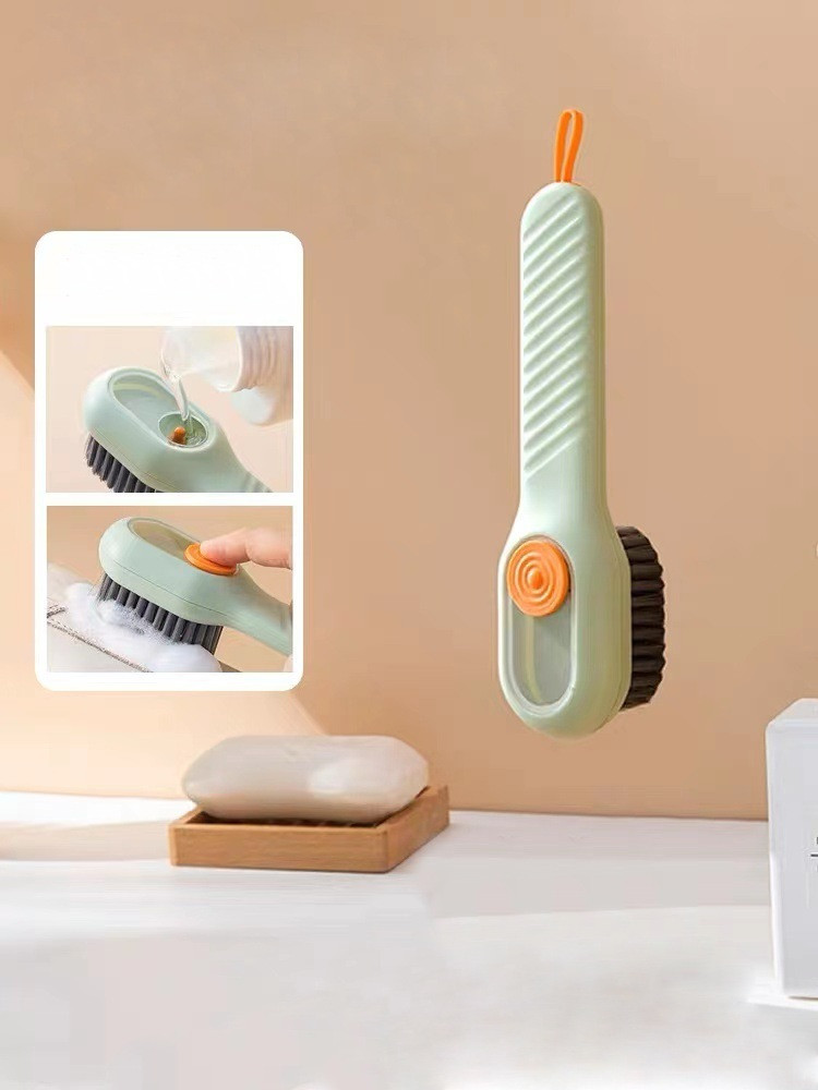 Універсальна щітка з дозатором миючого засобу Cleaning Brush Green, фото 1
