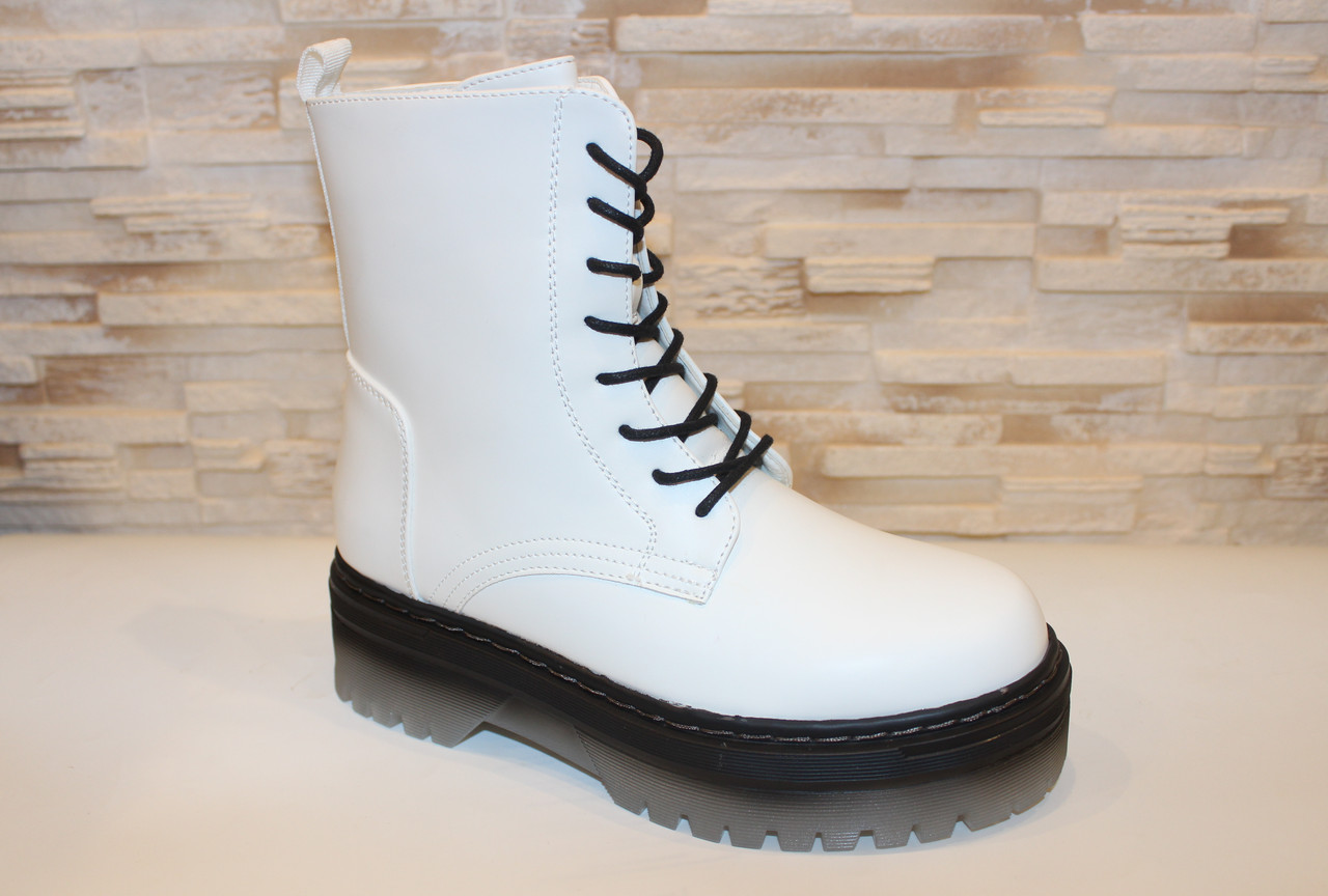 Черевики жіночі демісезонні білі Д802, фото 1