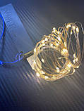 Гірлянда роса USB живлення мідний провід 5 метрів 50 Led Strip String Warm White, фото 5