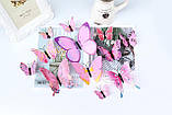 Метелики для декору 12 штук 3D Butterflies Rose, фото 2