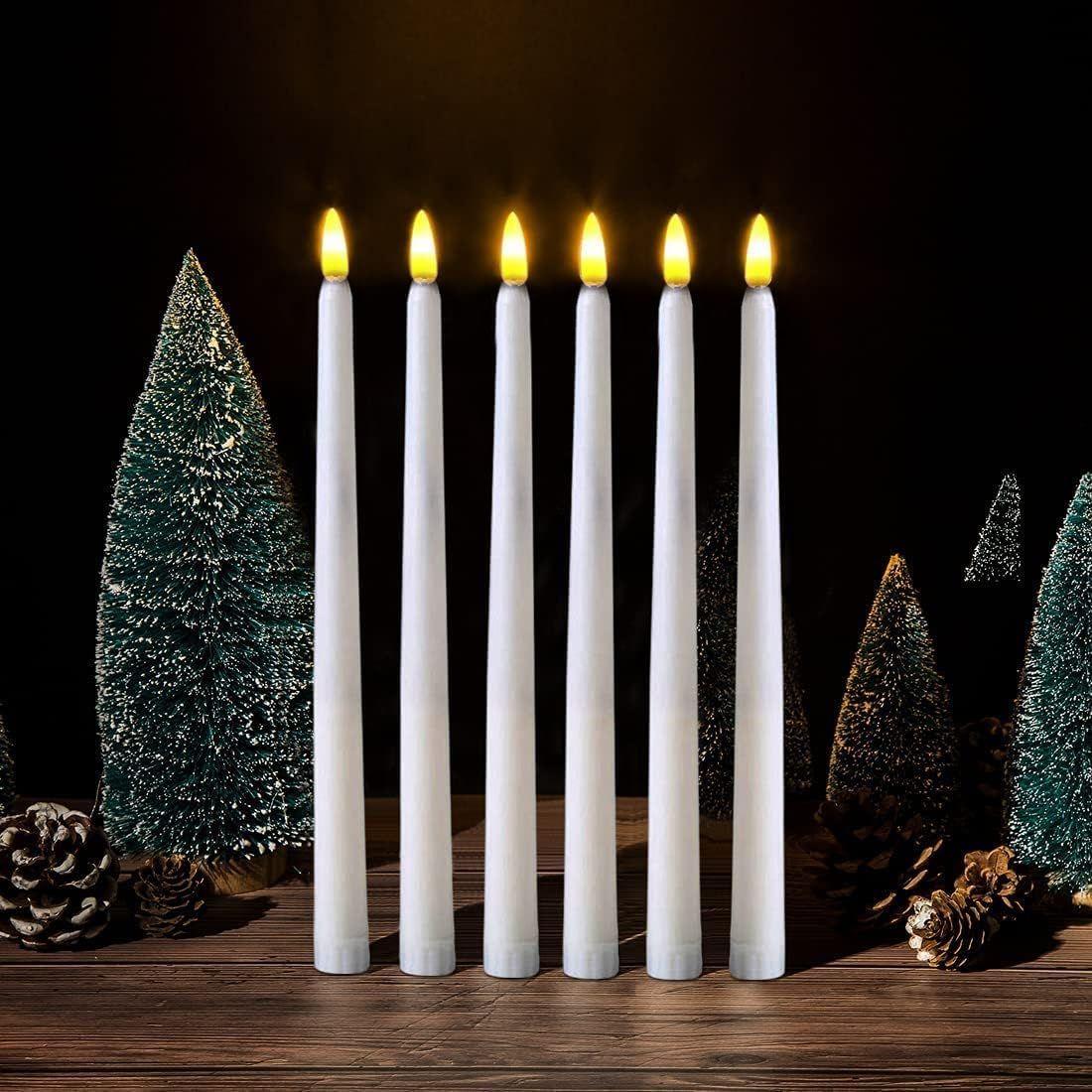 Світлодіодна LED свічка на батарейках LED Candle White 27 см