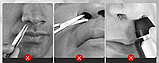 Ручний тример щітка для видалення волосся в носі Nose Hair Cleaner 5 штук, фото 5