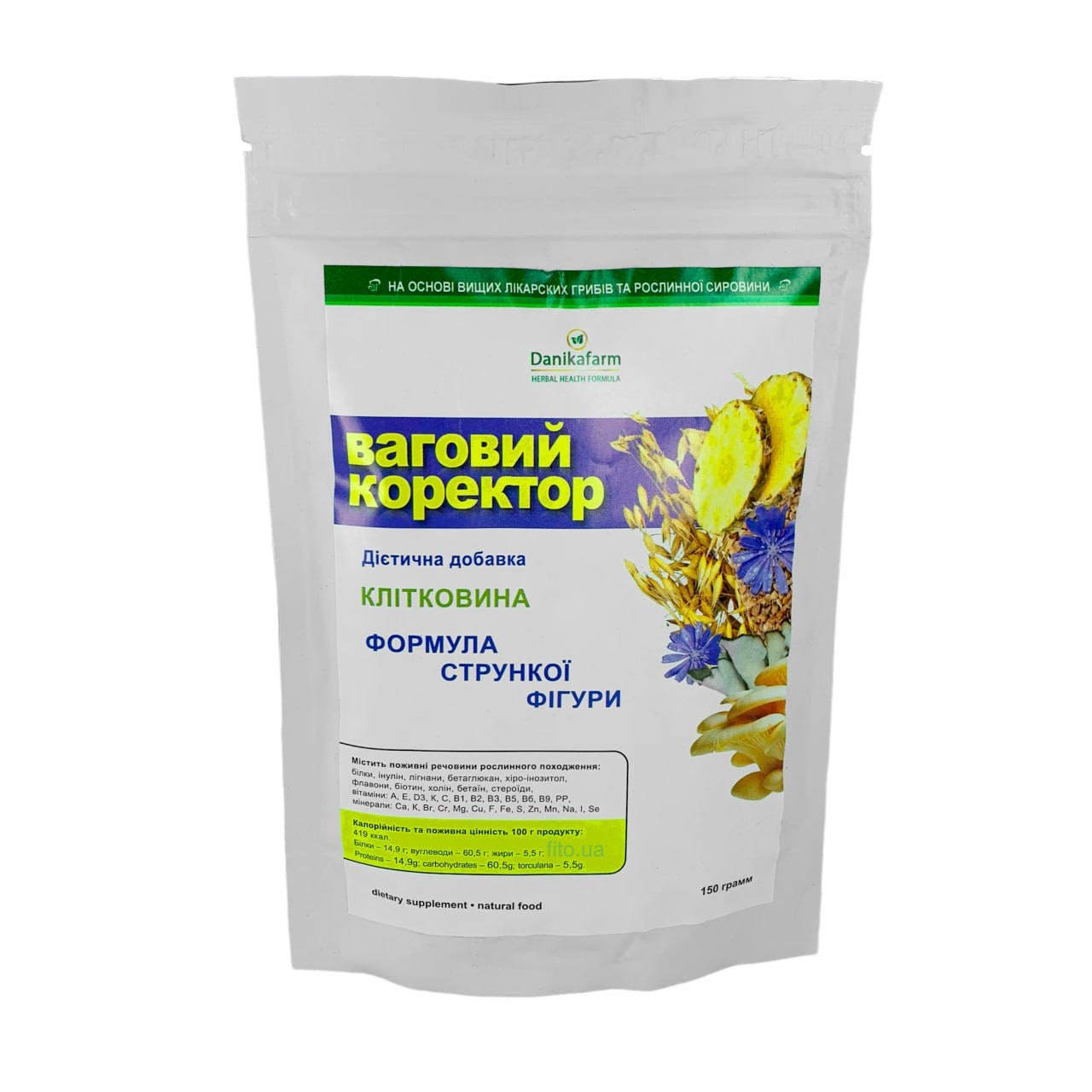 Клетчатка для похудения Весовой корректор Даникафарм, 150 гр (ID ...