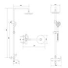 Раковина кухонна Lidz H5050B чорна в складі зі змішувачем, сифоном, килимком і кошиком, фото 6