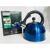 Чайник для электрических и газовых плит Rainberg RB-625 3L синий EL0227