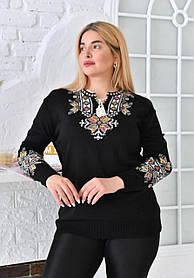 Джемпер вишиванка жіноча супер батал р.58-66