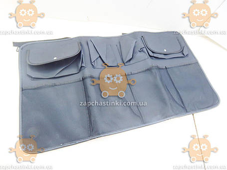 Навісна сумка-органайзер у багажник (чохол) 8 кишень Чорна зі штучної шкіри, фото 2