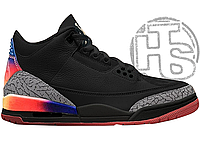 Мужские кроссовки Air Jordan 3 Rio J Balvin Black Solar Flare Crimson FN0344-001