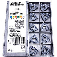 Пластины 10 шт ломаный треугольник токарные ISCAR WNMG080408-TF IC908 Израиль, набор из 10 шт
