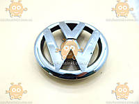 Эмблема решетки VolksWagen Golf 6, Passat B7 европа, Caddy 2010-15г пластик Хром (ВАЖНО ИЗМЕРИТЬ! ф137мм) на