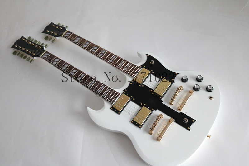 Gibson Custom Shop EDS-1275 Double Neck White China: продаж, ціна