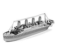 Металевий конструктор, 3D модель корабля "Титанік", металеві головоломки, 3D головоломка конструктор
