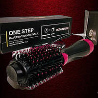 Фен-щетка.расческа стайлер для укладки волос 3 в 1 One Step Blower Brush 5250-1000Вт