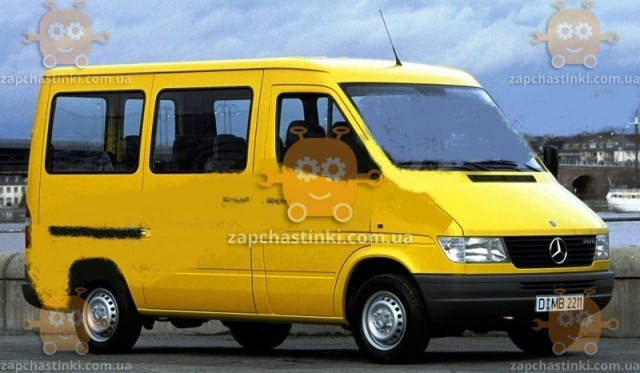 Мухобійка MB Sprinter I фургон 1995-2002 прямокутні фари VIP, фото 2
