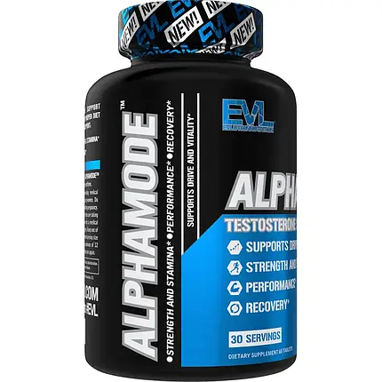 (уцінка термін по 9.25) Для підвищення тестостерону Evlution Nutrition AlphaMode 60 таб. (30 порц.), фото 2