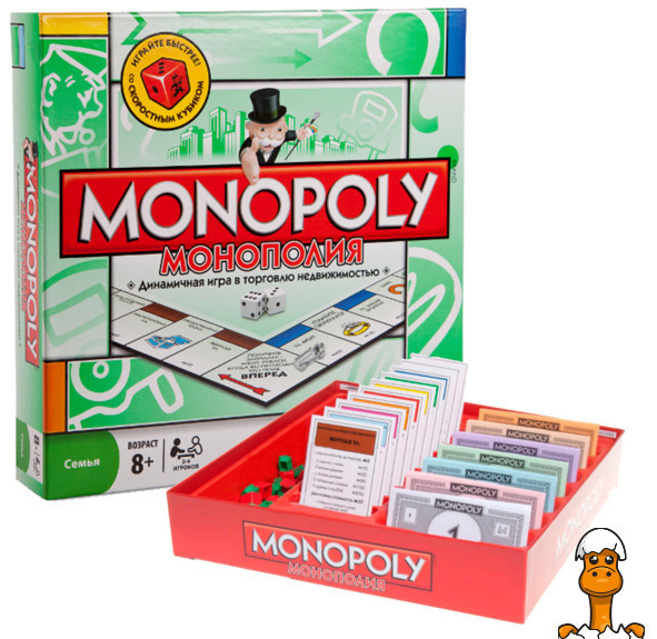 Настольная игра монополия, на русском языке, детская, от 6 лет, Joy Toy 6123 - фото 5 - id-p1990165301