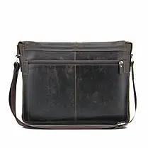 Сумка Tom Stone 5043 C-BR чоловіча шкіряна для ноутбука 15,6" коричнева, фото 4