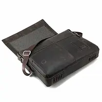 Сумка Tom Stone 5043 C-BR чоловіча шкіряна для ноутбука 15,6" коричнева, фото 5