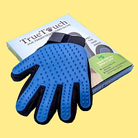 Рукавичка для тварин вичісування True Touch Pet Brush Gloves