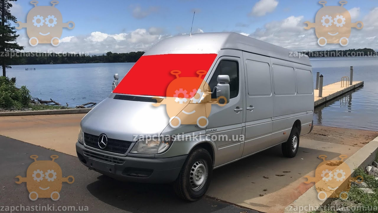 Скло лобове MERCEDES SPRINTER, VW Crafter після 2006 р. (пр.о AGC Завод) ГС 97377 (запобігання 600 грн)