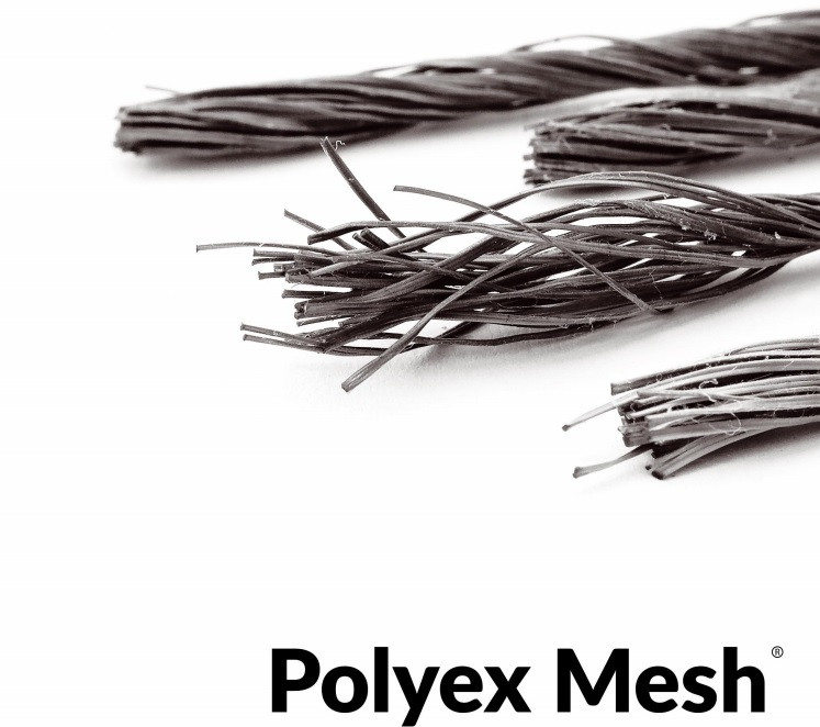 Фібра для бетону Polyex mesh 38 мм. 1 кг. Ко-полімерне Фіброволокно для стяжки Astra