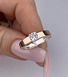 Срібна жіноча каблучка кільце з камнем 1086.10, фото 4
