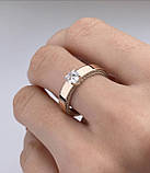 Срібна жіноча каблучка кільце з камнем 1086.10, фото 5