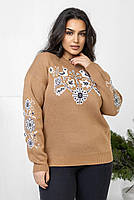 Джемпер вишиванка теплий батал р.50-58, фото 3