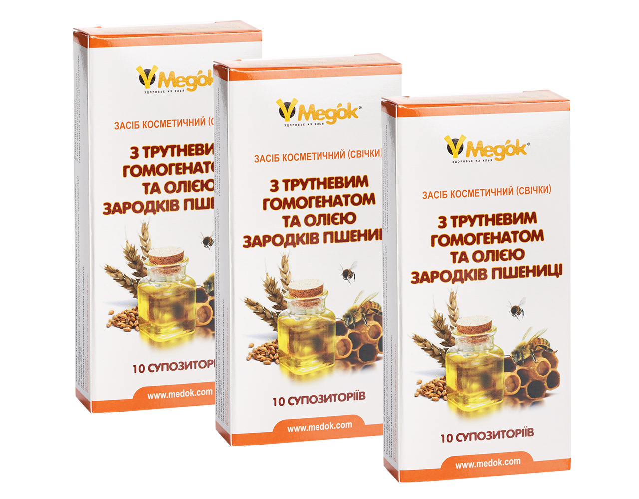 Місячний профілактичний курс фітосвічів з трутневим гомогенатом (3 шт.)