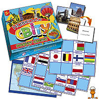 Дитяча настільна гра "навколо світу. лото географічне", укр. мовою, іграшка, віком від 5 років