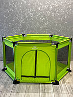 Манеж детский сухой бассейн зеленый + шарики
